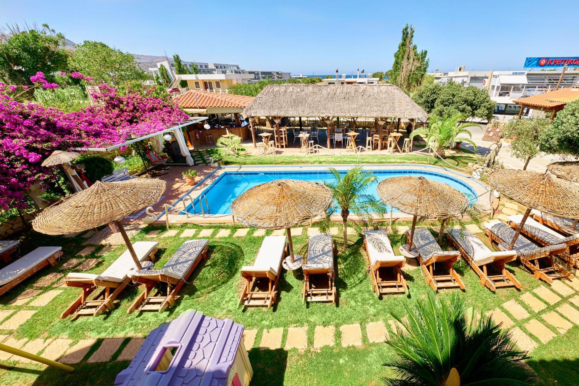 Villa Gereoudis Seaview Apartments-Pool & Bar Kolimvarion Exteriör bild
